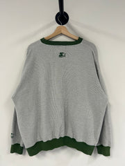 Vintage 90's Starter Green Bay Packers Grey Crewneck