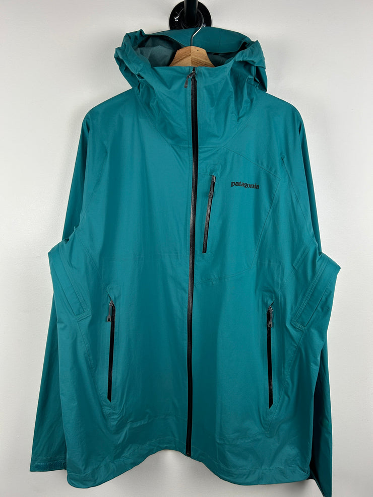 Vintage Patagonia Teal Hooded Light Shell Jacket
