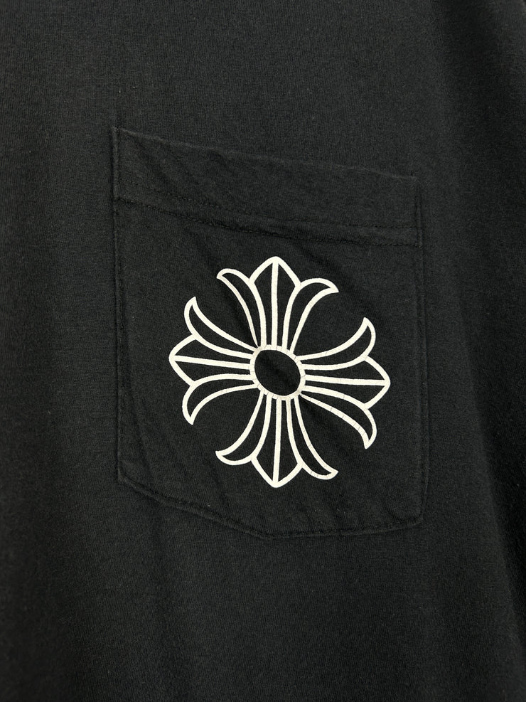 Chrome Hearts Circle Star Logo Black Tee