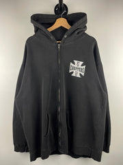 Vintage West Coast Choppers Long Beach Black Zip Up Hoodie