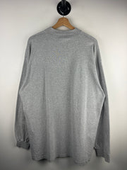 Vintage 90s Nike Golf Swoosh Mock Neck Grey Long Sleeve