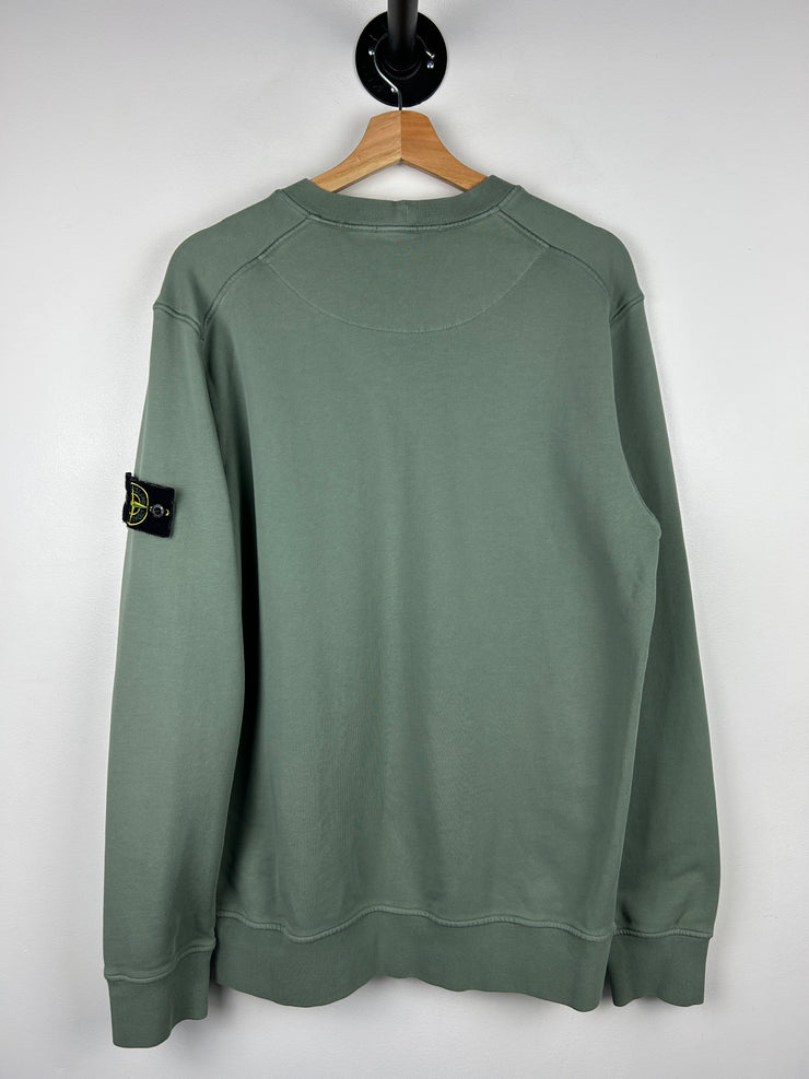 Stone Island Sage Green Crewneck