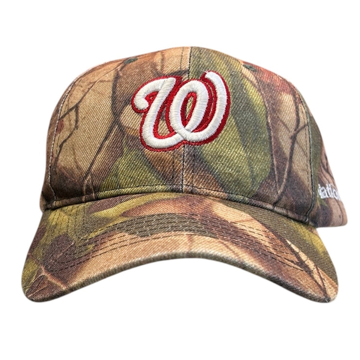 Vintage MLB Washington Nationals Real Tree Camo Strapback Hat