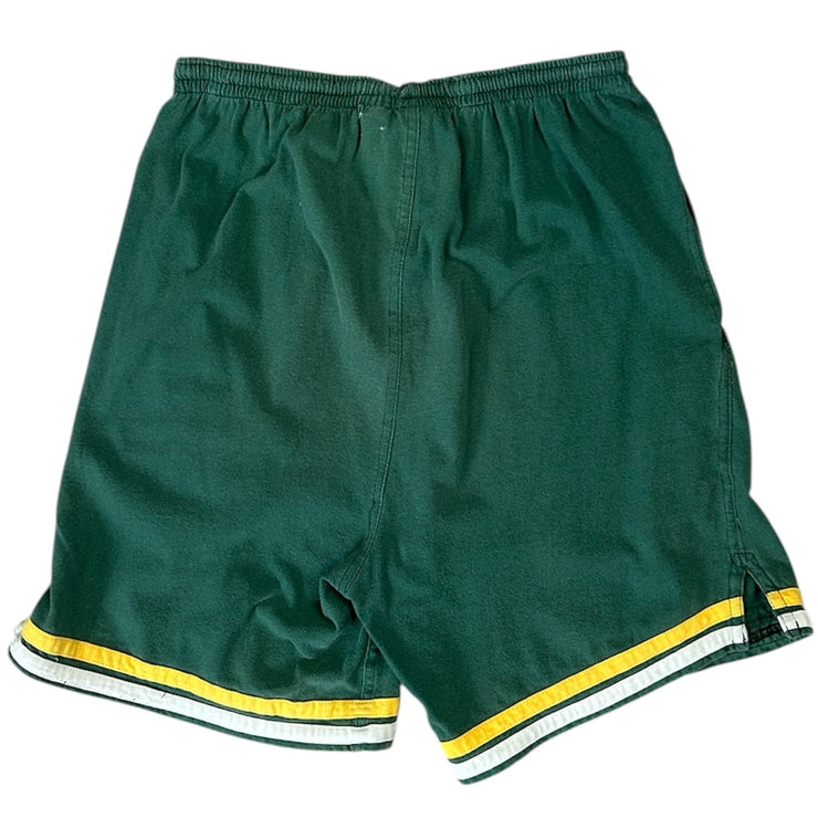 Vintage 90s NFL Green Bay Packers Embroidered Green Shorts