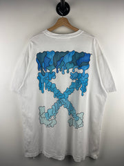 Off White Blue Marker Arrows White Tee