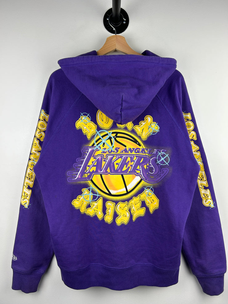 Born X Raised NBA New Era Los Angeles Lakers Purple Hoodie