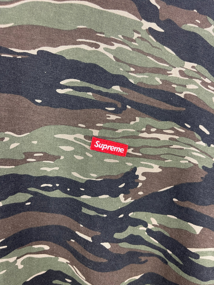 Supreme SS21 Small Box Logo Tiger Stripe Camo Long Sleeve