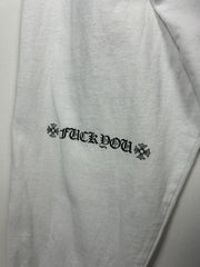 Chrome Hearts Fleur F*ck You White Long Sleeve