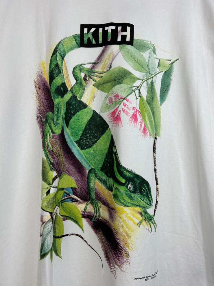 Kith Lizard Wildlife White Tee