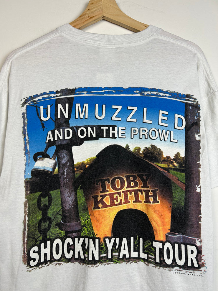 Vintage 2003 Toby Keith Tour White Tee