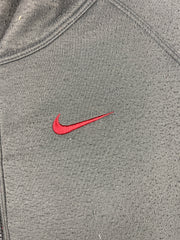 Vintage Nike Swoosh Spellout Grey & Red Reversible Hooded Jacket