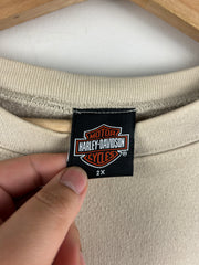 Vintage 2005 Harley Davidson Napoleon Ohio Beige Crewneck