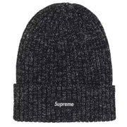 Supreme SS25 Box Logo Overdyed Metallic Black Beanie