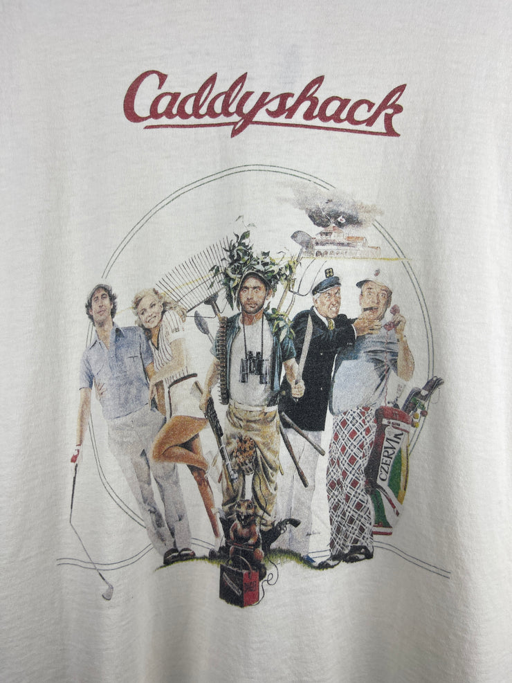 Vintage Caddyshack Golf Movie Promo White Tee