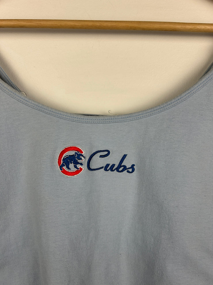 Vintage MLB Chicago Cubs Baby Blue Women’s Cropped Camisole