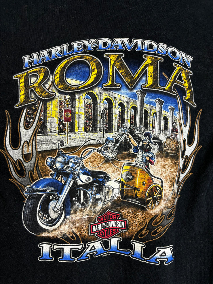 Vintage Harley Davidson Italia Black Tee