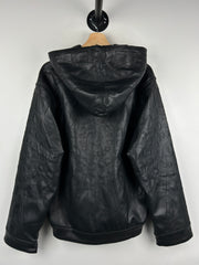 Revenge Spider Web Black Leather Jacket