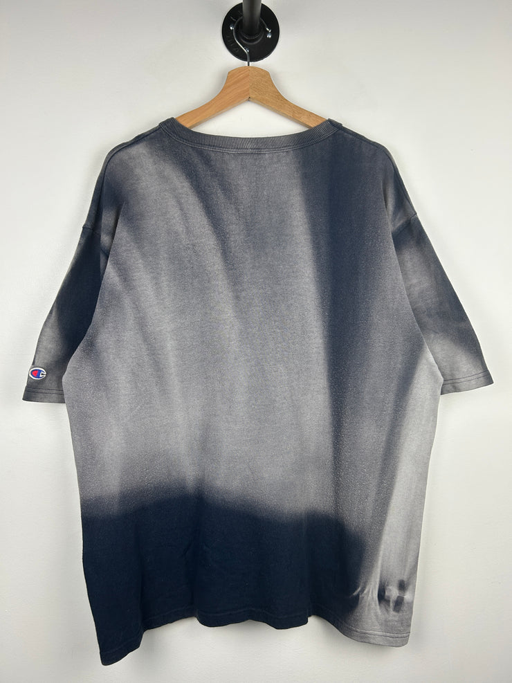 Vintage 90s Champion Sun Faded Navy Blank Tee