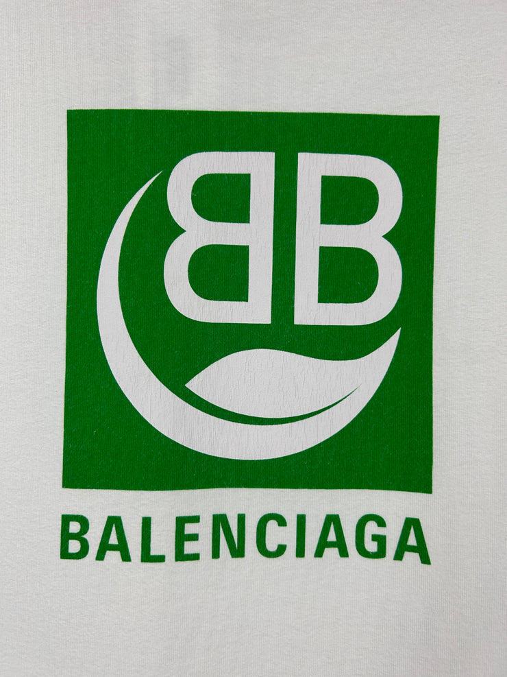 Balenciaga Bio Leaf White Tee
