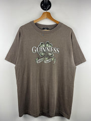 Vintage Guinness Beer Feelin Lucky Brown Tee