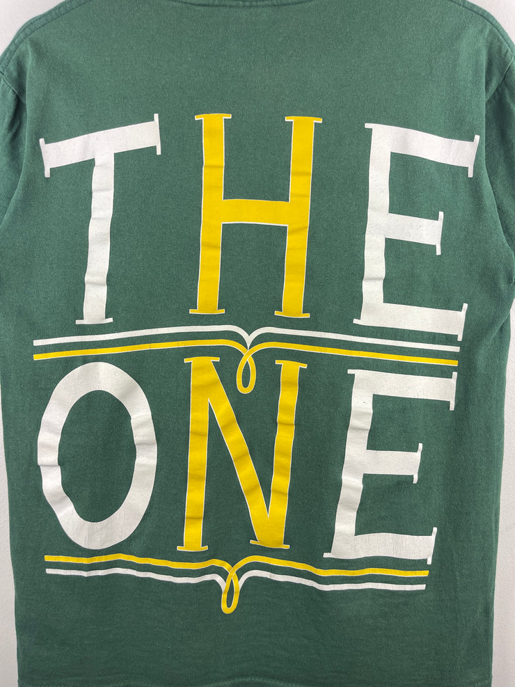 Vintage 90s Elton John The One Gianni Versace Green Tee