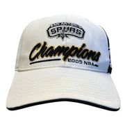 Vintage NBA San Antonio Spurs Champions White Strapback Hat