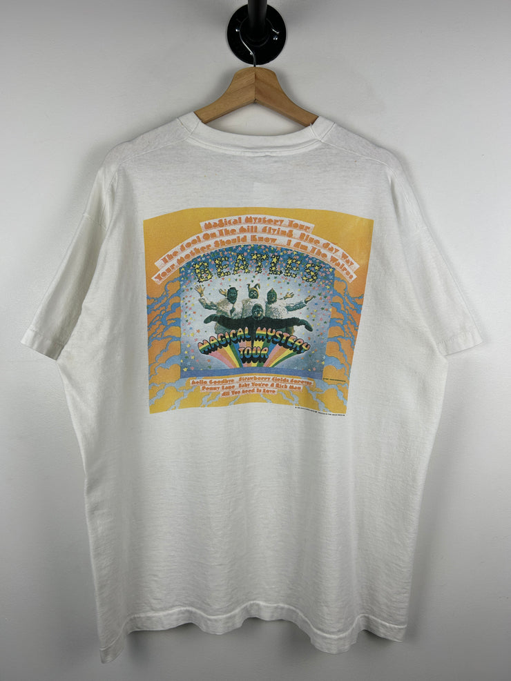 Vintage 90s The Beatles Magical Mystery Tour White Tee