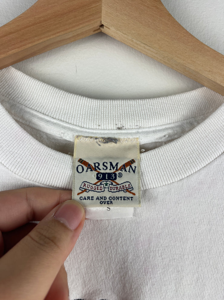 Vintage 90s Jelly Belly Embroidered White Tee