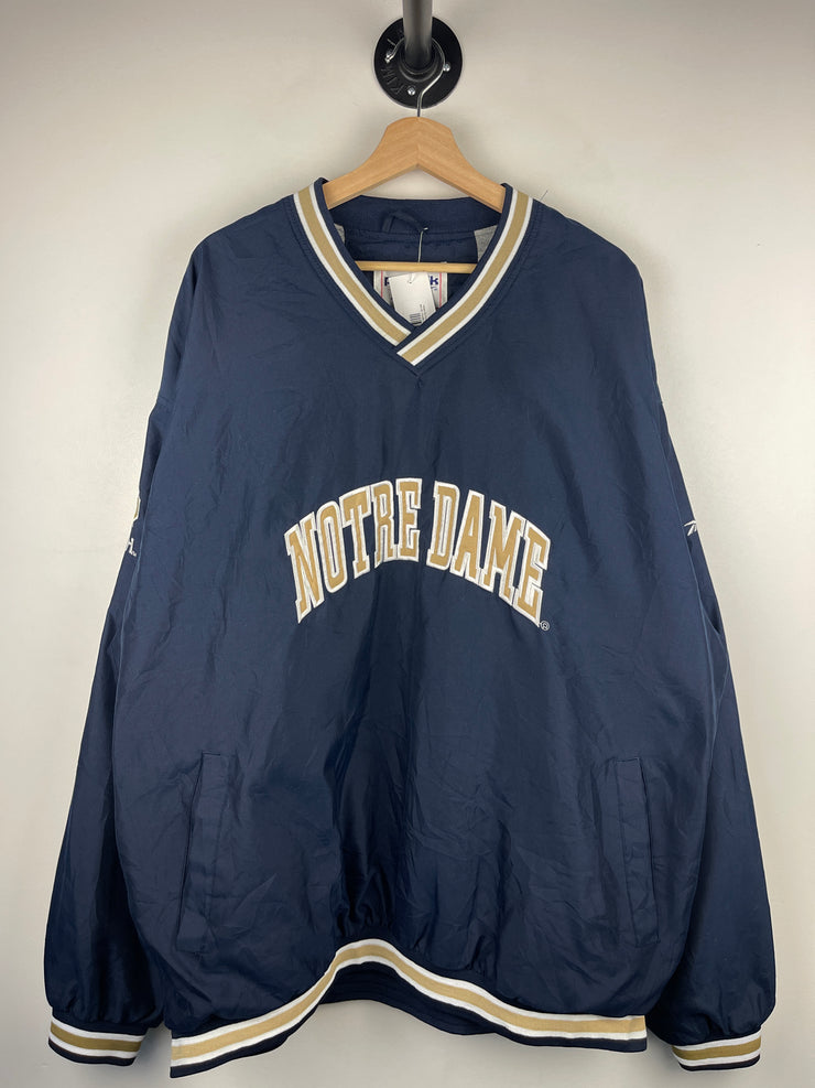 Vintage 90s Reebok Notre Dame Navy Pullover Windbreaker