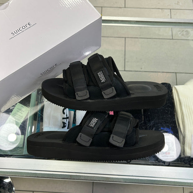 Suicoke Moto Black Slides