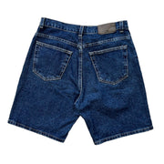 Vintage Faded Glory Dark Wash Blue Denim Shorts