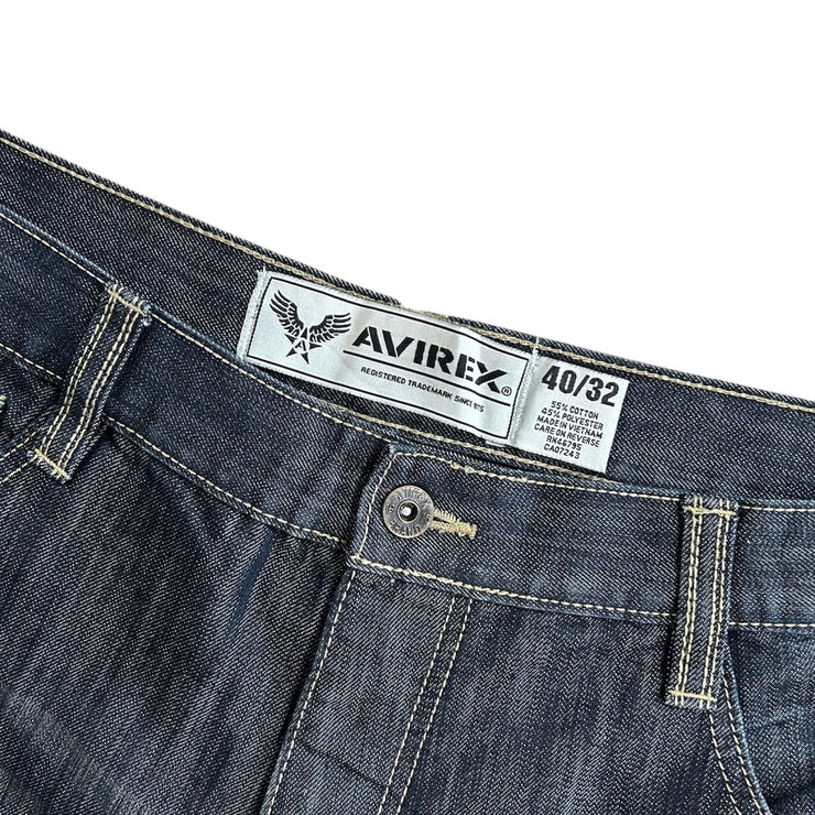 Vintage Y2K Avirex Dark Wash Baggy Blue Jeans