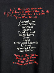 Vintage 90s Backstage Pass Battle Of The Bands Black Tee