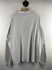 Vintage 90s Carhartt Spellout Embroidered Grey Turtle Neck Long Sleeve