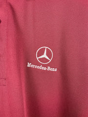 Vintage Mercedes Benz Burgundy Polo Shirt