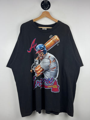 Vintage MLB Liquid Blue Atlanta Braves Black Tee