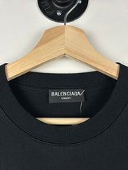 Balenciaga Jersey Apparel Black Tee