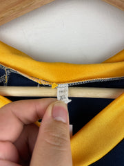 Vintage 90s West Genesse Wildcats Navy & Yellow Long Sleeve Soccer Jersey