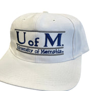 Vintage 90s The Game University Of Memphis Split Bar Snapback Hat