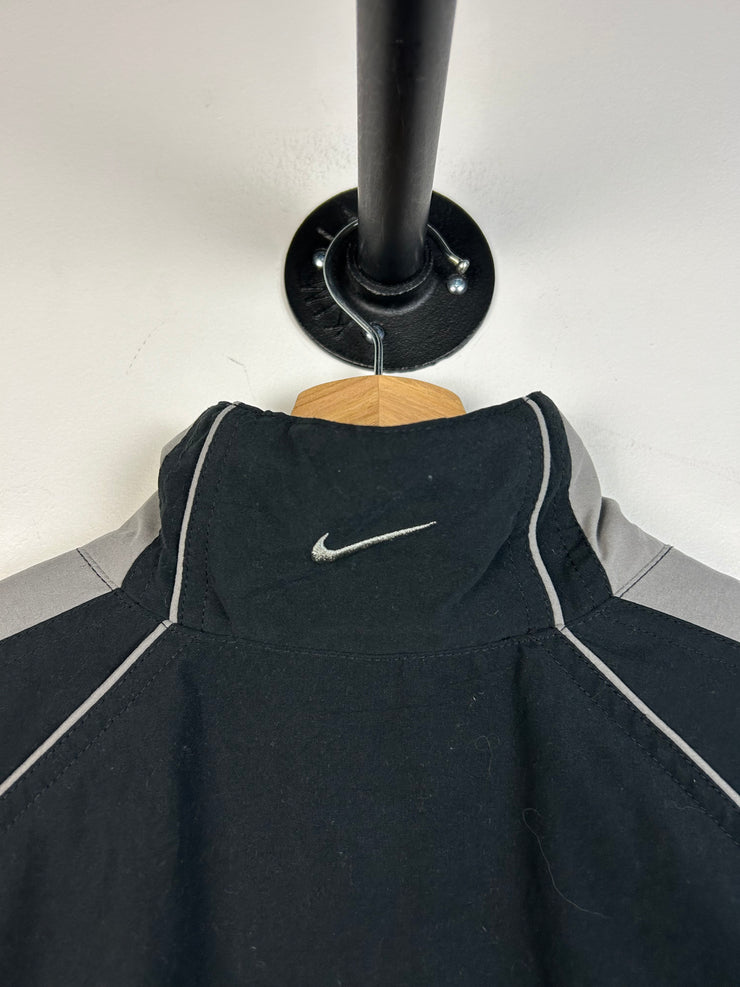 Vintage Nike Mini Swoosh Black & Grey Windbreaker