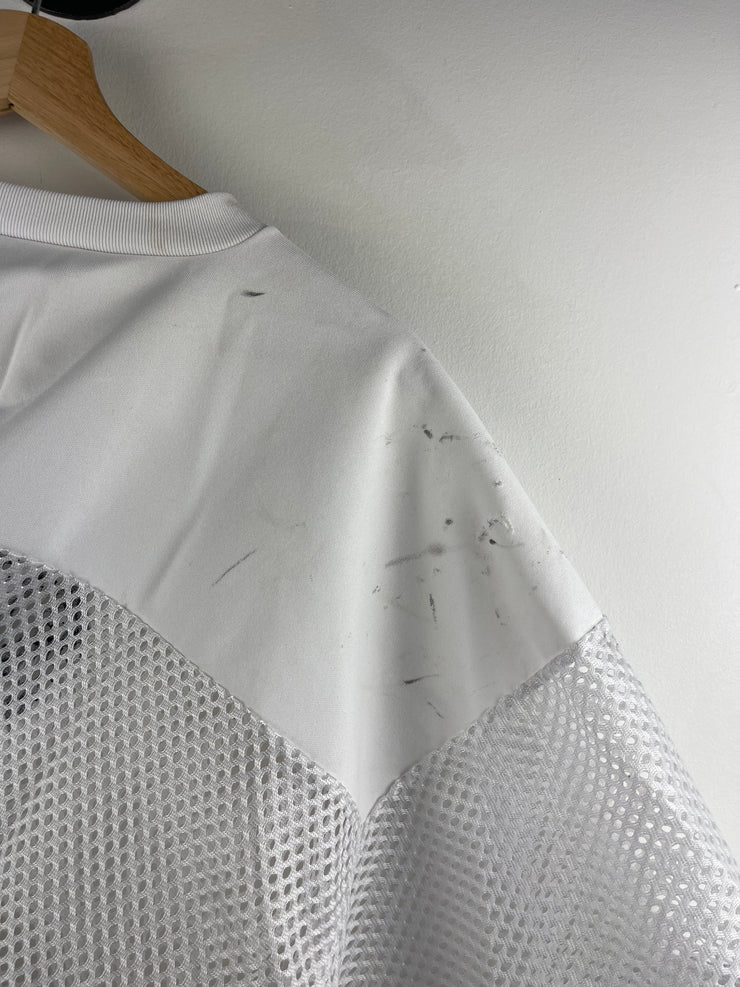 Vintage 90s Riverview Football White Mesh Cropped Football Jersey