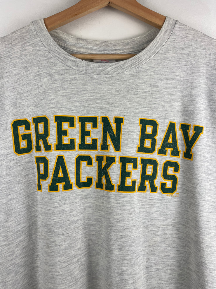 Vintage 90s NFL Champion Green Bay Packers Grey Tee