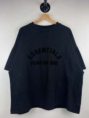 Fear Of God Essentials Heavy Jet Black Jersey Tee