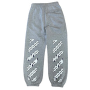 Off White Airport Tape Grey Sweatpants