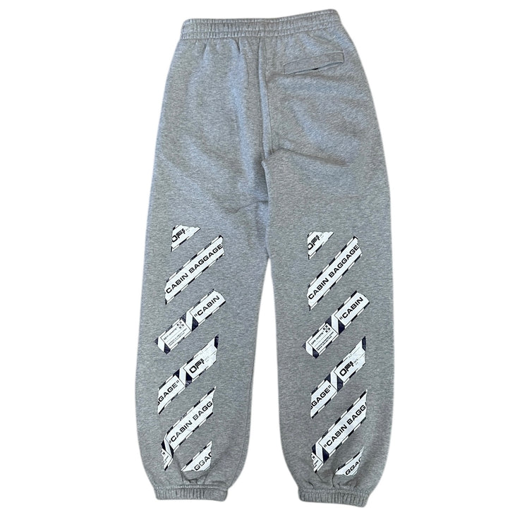 Off White Airport Tape Grey Sweatpants