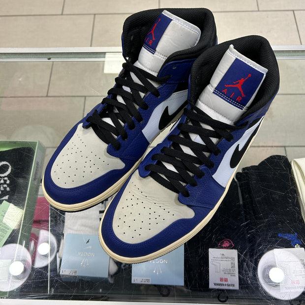 Jordan 1 Mid Deep Royal Blue Black