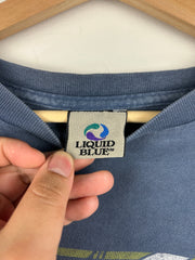 Vintage 2000 Grateful Dead Liquid Blue Box Logo Blue Tee