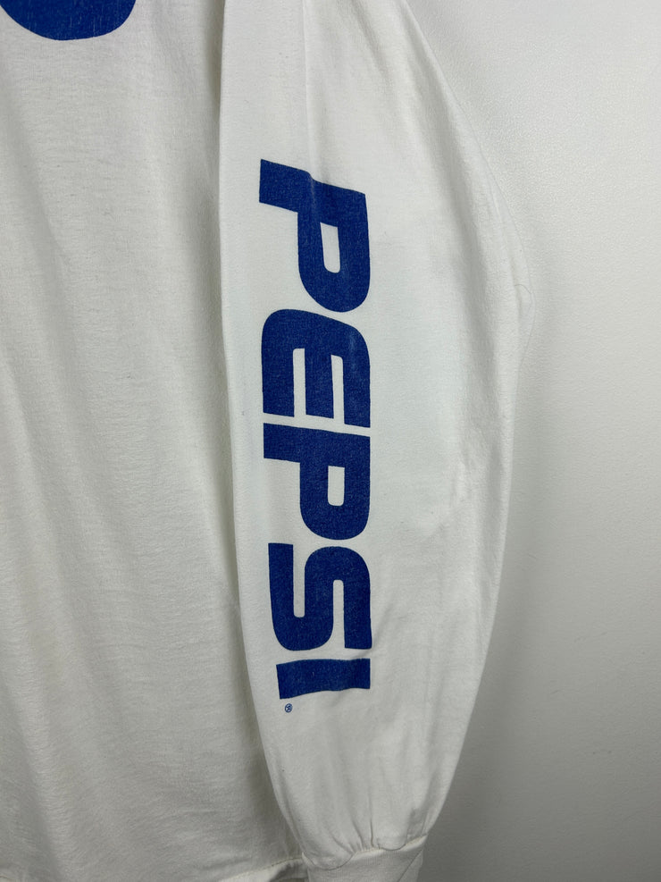 Vintage 90s Pepsi Spellout White Long Sleeve