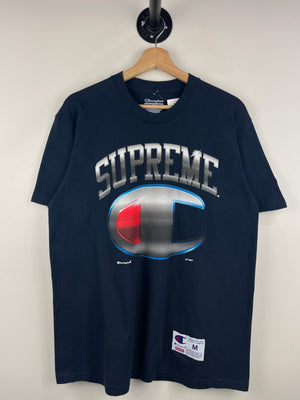 Supreme SS19 Champion Chrome Navy Tee