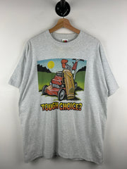 Vintage 90s Golf Tough Choice? Grey Tee